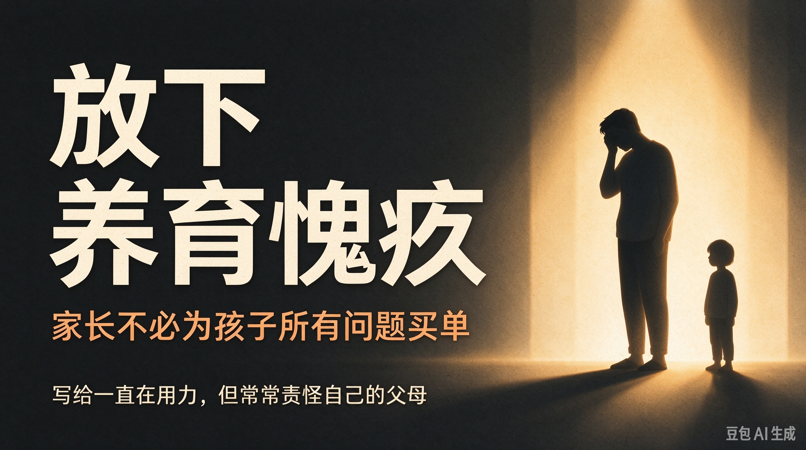 放下养育愧疚：家长不必为孩子所有问题买单